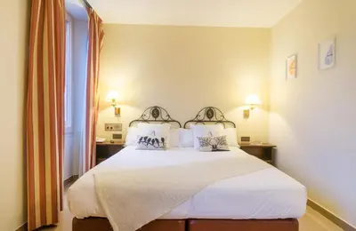 Cama o camas de una habitación en Hotel Andria