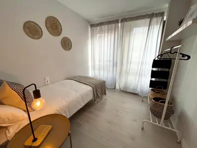 Cama o camas de una habitación en VTZ El Balcón de Plaza Sas