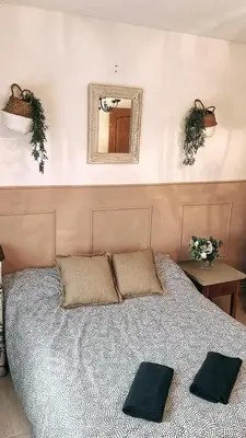Cama o camas de una habitación en Verde del Pirineo