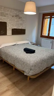 Cama o camas de una habitación en Casa Otal Panticosa