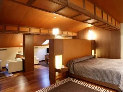 Cama o camas de una habitación en Hotel Ríos