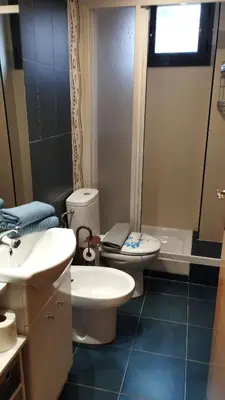 Un baño de Apartamento Riglos Candanchu