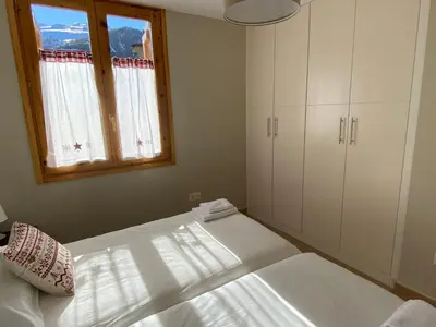 Cama o camas de una habitación en Apartamento Casa Francho 3