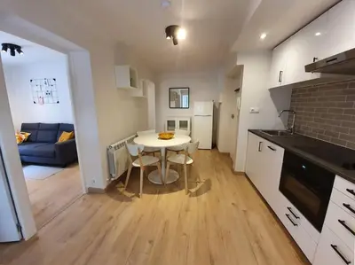 Una cocina o zona de cocina en Acogedor piso en el centro de Sabiñanigo