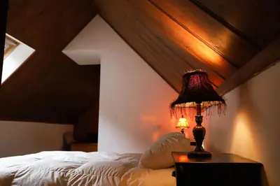 Cama o camas de una habitación en Casa Marco - esenciaaragon- Ático dúplex al lado de las estaciones de esquí