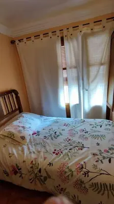 Cama o camas de una habitación en Casa rural LA CRIVA