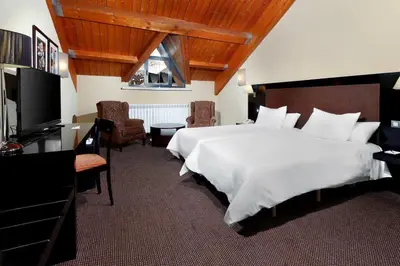 Cama o camas de una habitación en HG Alto Aragón