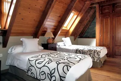 Cama o camas de una habitación en Apartamentos Deth Camin Reiau