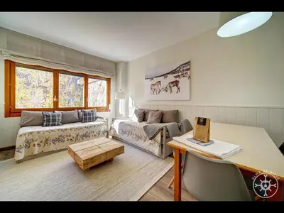 Cama o camas de una habitación en MALADETA de Alma de Nieve