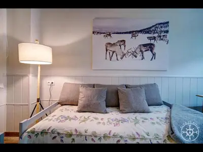 Cama o camas de una habitación en MALADETA de Alma de Nieve