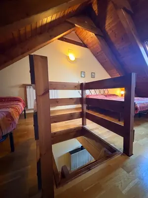 Cama o camas de una habitación en Triplex espectacular- Comodidad, fuego y vistas - Erta 8