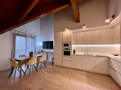 Una cocina o zona de cocina en BPIRINEOS-Ibón Blanco