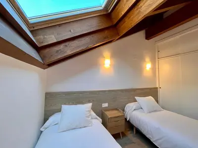 Cama o camas de una habitación en BPIRINEOS-Ibón Blanco