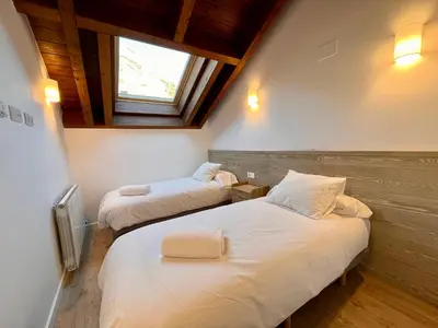 Cama o camas de una habitación en BPIRINEOS-Ibón Blanco