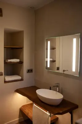 Un baño de Casa Sanui. Apartaments turístics rurals