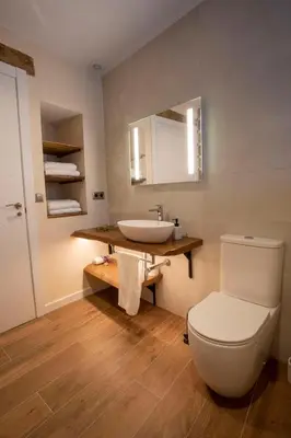 Un baño de Casa Sanui. Apartaments turístics rurals