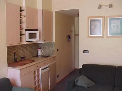 Una cocina o zona de cocina en Tobazo Candanchú pie de pista