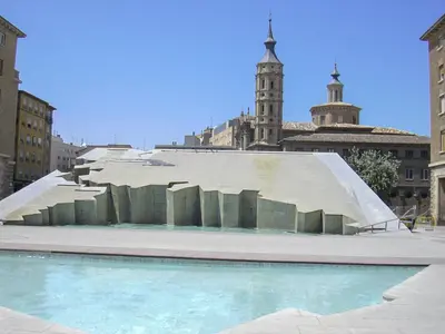 Piscina en o cerca de Gran piso pleno centro. Plaza del Pilar + Desayuno