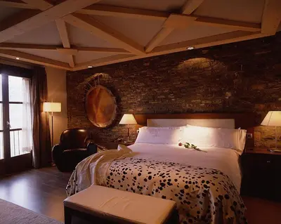 Cama o camas de una habitación en Los Siete Reyes