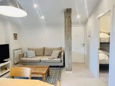 Cama o camas de una habitación en Minutar. Luminoso y reformado