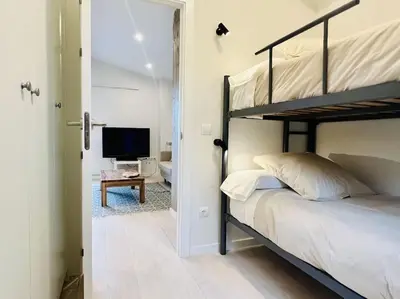 Cama o camas de una habitación en Minutar. Luminoso y reformado