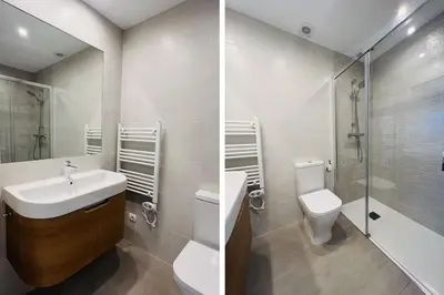 Un baño de Minutar. Luminoso y reformado