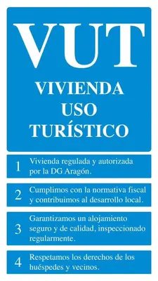 Certificado, premio, señal o documento que está expuesto en Apartamento en el centro de zaragoza 
