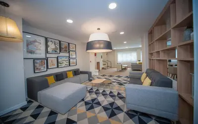 Zona de estar de Gran Hotel de Jaca
