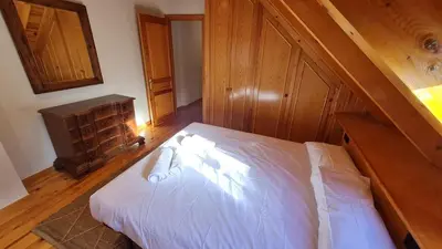 Cama o camas de una habitación en Boí Taüll CALMA DÚPLEX