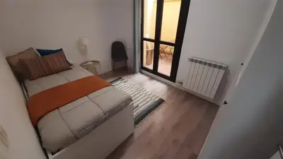 Cama o camas de una habitación en Apartamento Entre Ríos