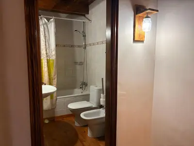 Un baño de Triplex, chimenea y Wi-Fi, confort a tres niveles - Puig Falcó 1