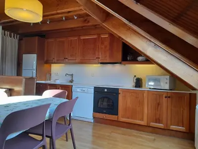 Una cocina o zona de cocina en Dúplex elegante de montaña con vistas y confort - Erta 6