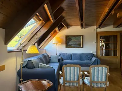 Zona de estar de Dúplex elegante de montaña con vistas y confort - Erta 6