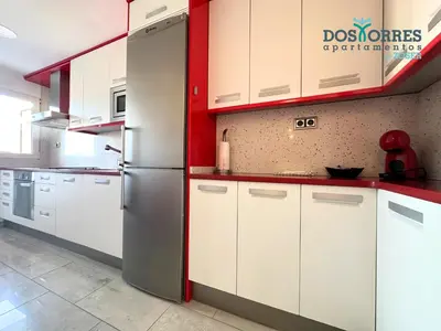 Una cocina o zona de cocina en Dos Torres Conde Aranda - Céntrico con estacionamiento Incluido
