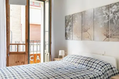 Cama o camas de una habitación en Apartamento CityCenter Tudela