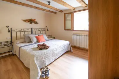 Cama o camas de una habitación en Casa rural Enekoizar