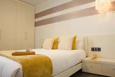 Cama o camas de una habitación en Tauste Centro - Piso