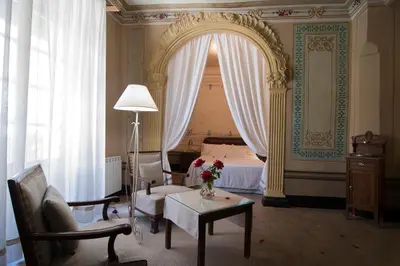 Cama o camas de una habitación en Cal Porrerà 1800