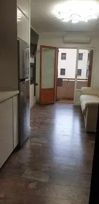 Una cocina o zona de cocina en Acogedor apartamento en el Pirineo aragonés.