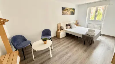 Cama o camas de una habitación en Apartamento Ramon Pignatelli