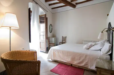 Cama o camas de una habitación en Cal Porrerà: Lo Molló