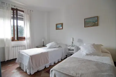 Cama o camas de una habitación en Cal Porrerà: Lo Molló