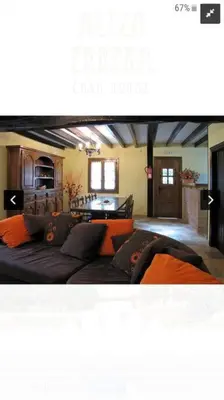 Zona de estar de Casa rural altza erreka