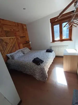 Cama o camas de una habitación en Casa Lorente en Isuerre