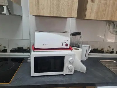 Una cocina o zona de cocina en Apartamento Zaragoza Plaza Europa