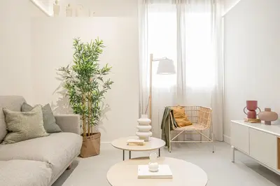 Zona de estar de Apartamentos Pamplona by Clabao