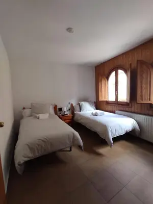 Cama o camas de una habitación en Pensión Mesón La Lonja - Herbers