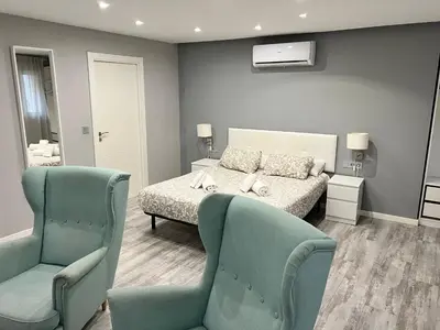 Cama o camas de una habitación en Apartamenticos Estudio Las Armas II