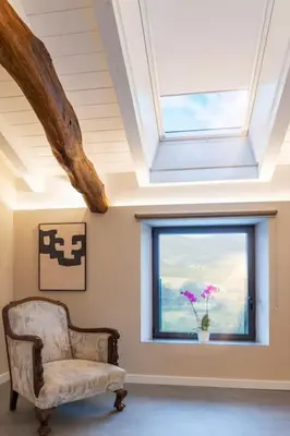 Zona de estar de Apartamentos en Baztan HIRU KABI, HIGA