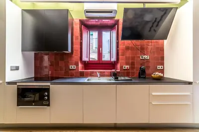 Una cocina o zona de cocina en Casa Roja